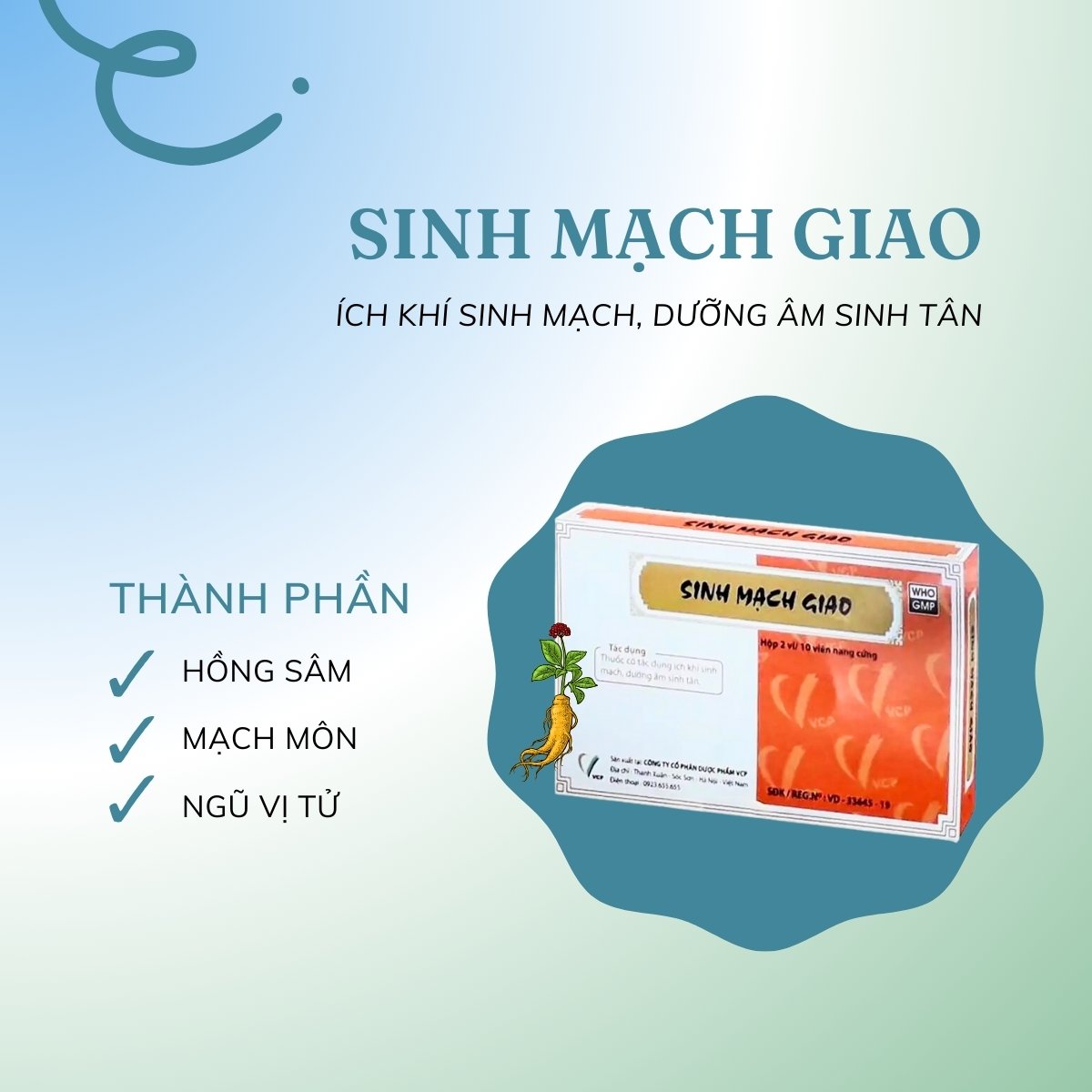 Thuốc Sinh Mạch Giao