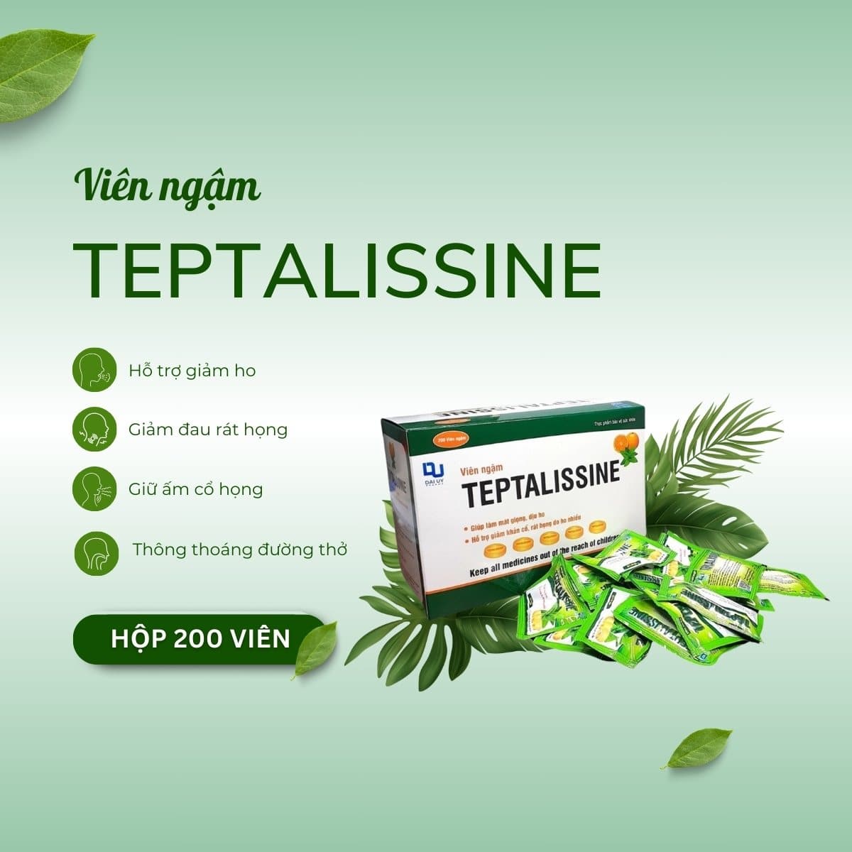 Viên ngậm Teptalissine