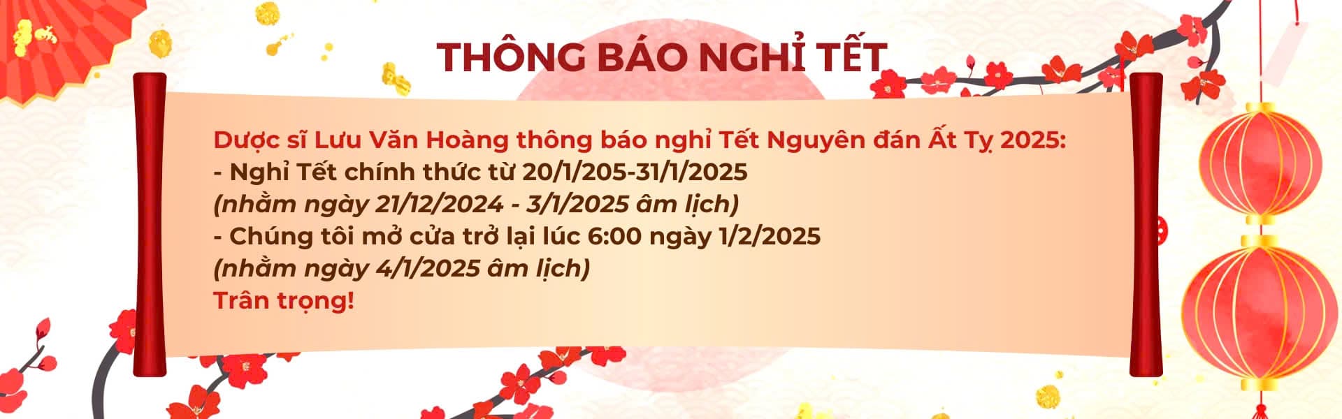 banner nghỉ tết