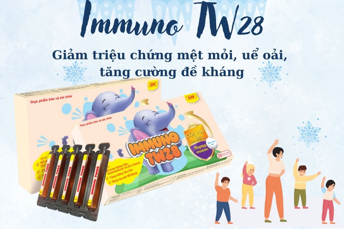 Immuno TW28 hỗ trợ tăng cường sức khỏe