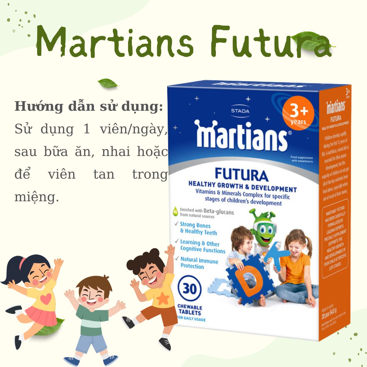 Hướng dẫn cách sử dụng sản phẩm Martians Futura