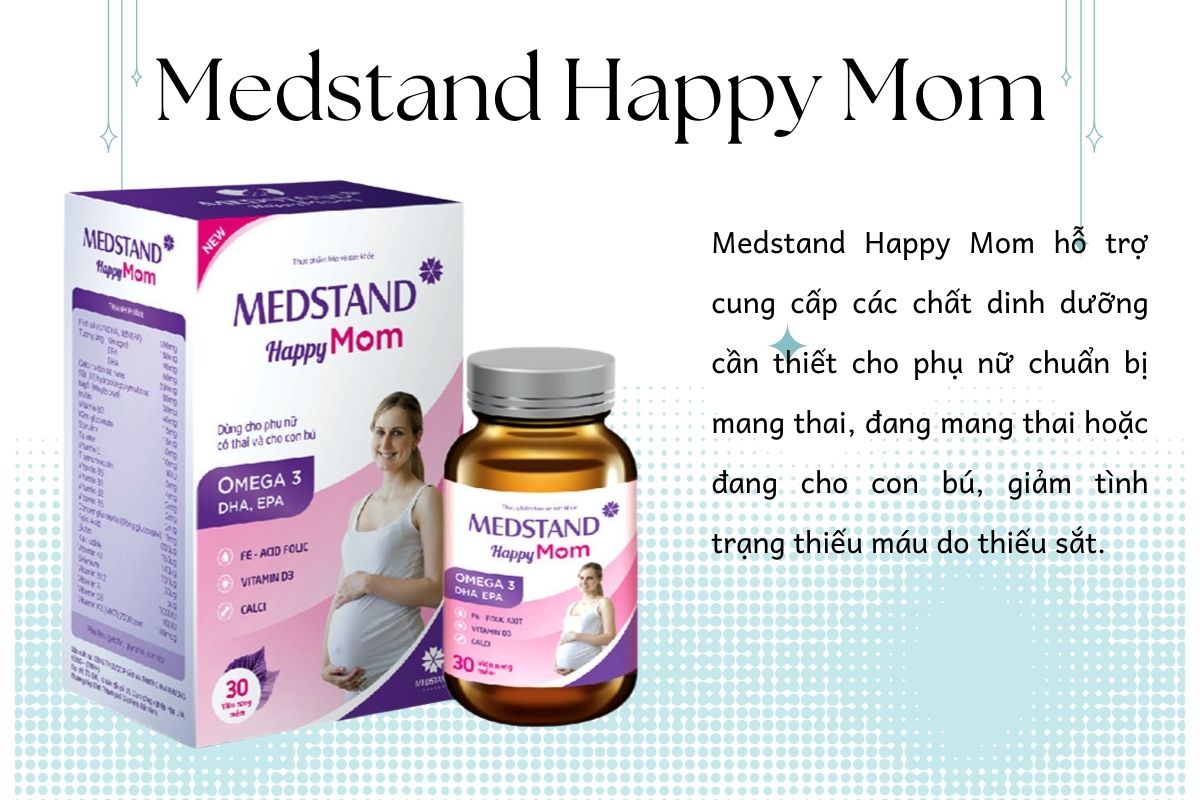 Tác dụng sản phẩm Medstand Happy Mom