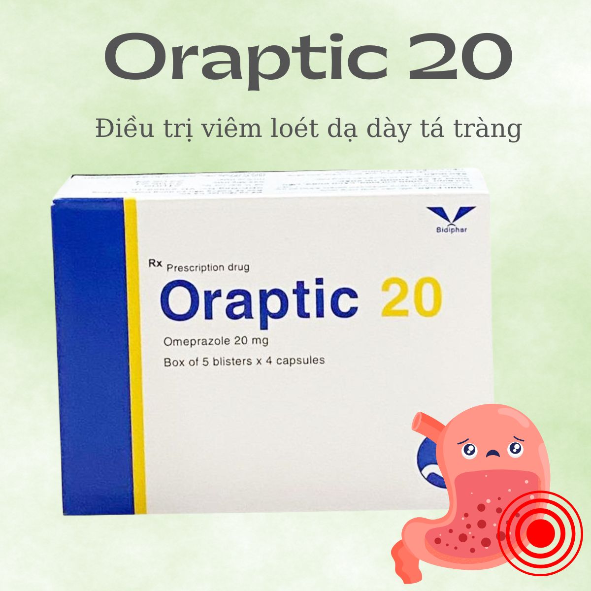 Công dụng của thuốc Oraptic 20