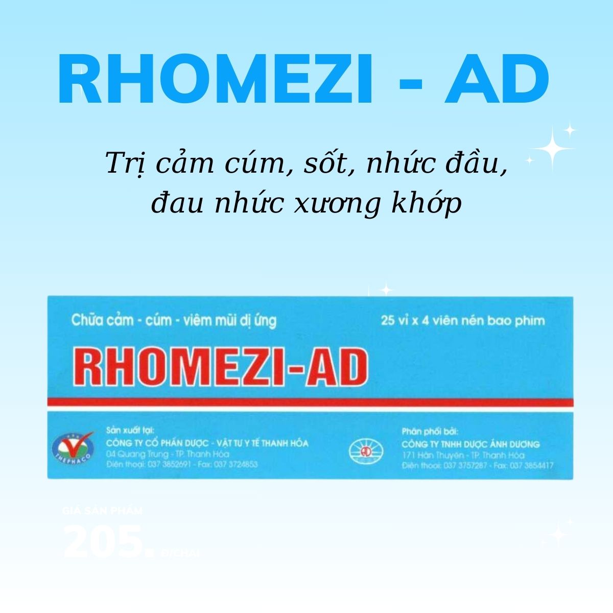 Rhomezi - AD có tác dụng gì?