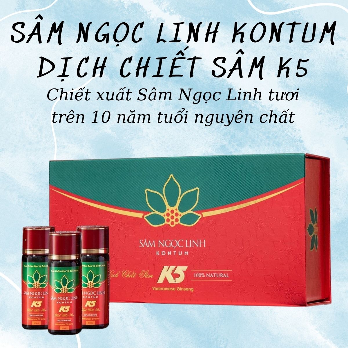 Thành phần sản phẩm DỊch chiết Sâm K5