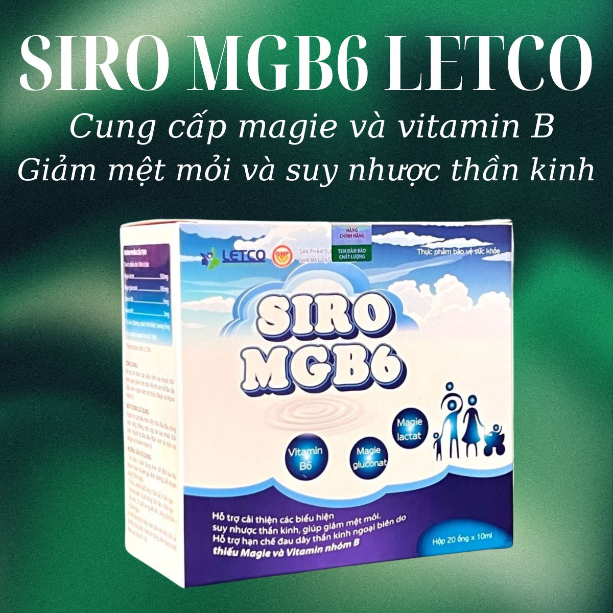 Công dụng của sản phẩm Siro MGB6 LETCO