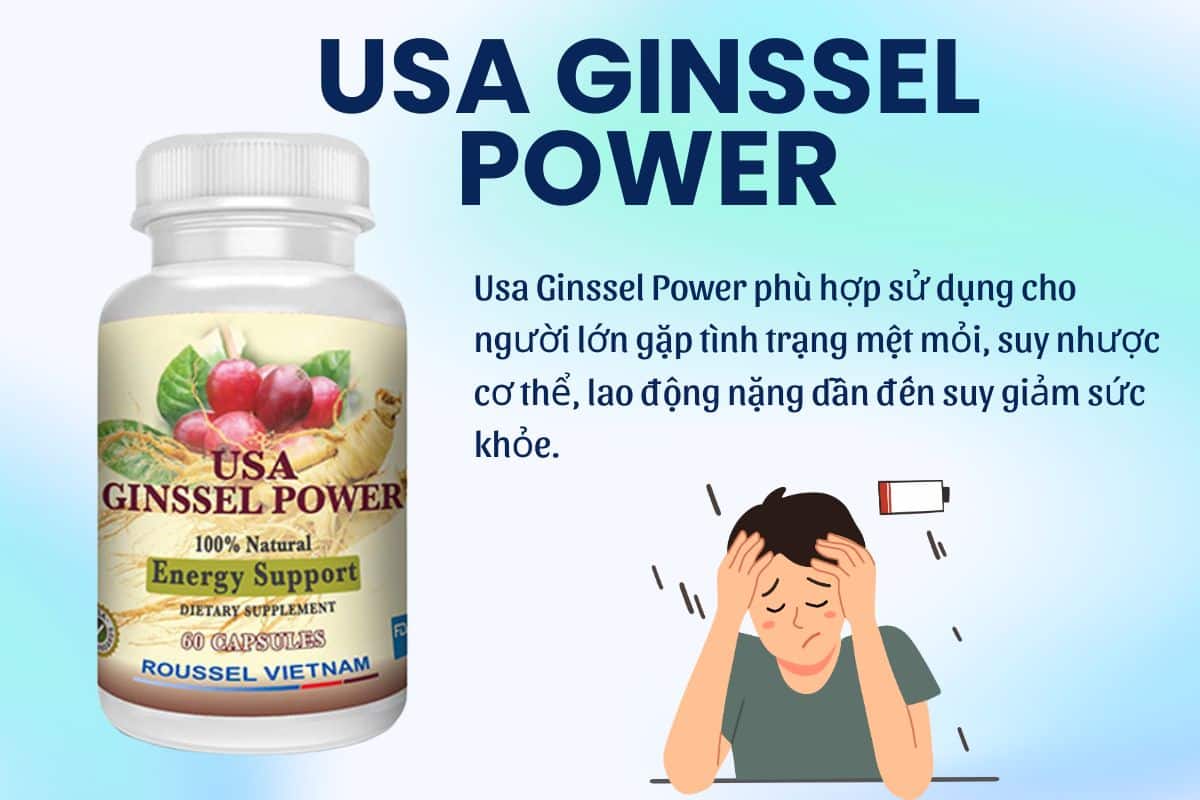 Đối tượng sử dụng Usa Ginssel Power