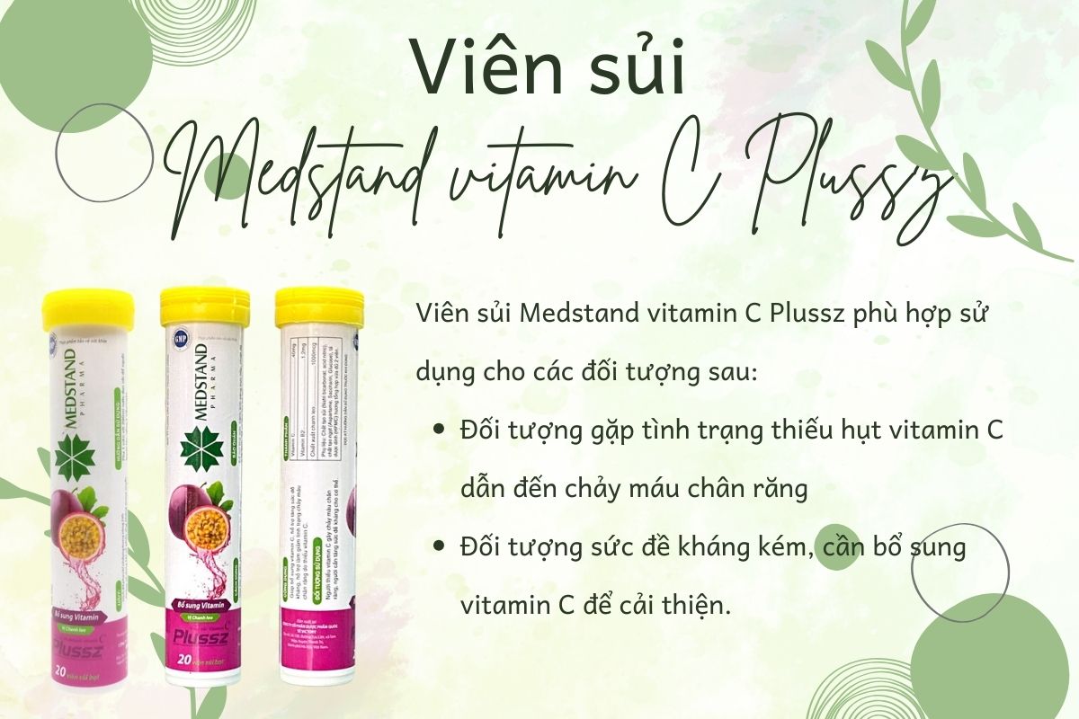 Đối tượng sử dụng Viên sủi Medstand vitamin C Plussz