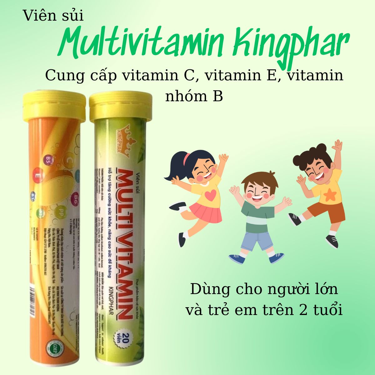 Tác dụng của Viên sủi Multivitamin Kingphar