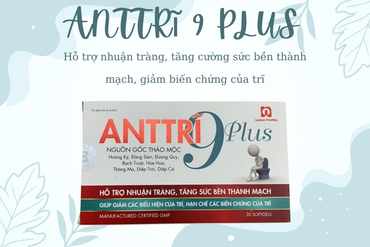 Tác dụng ANTTRĩ 9 PLUS