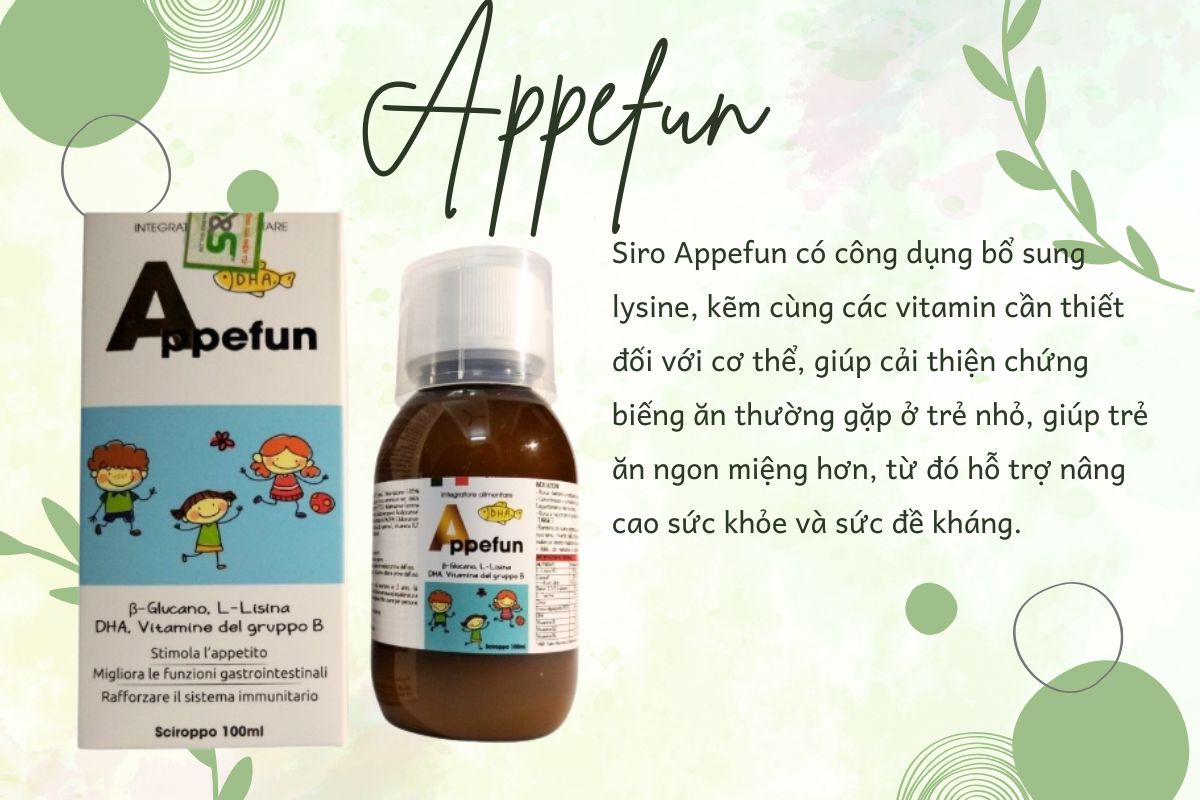 Appefun hỗ trợ nâng cao sức khỏe