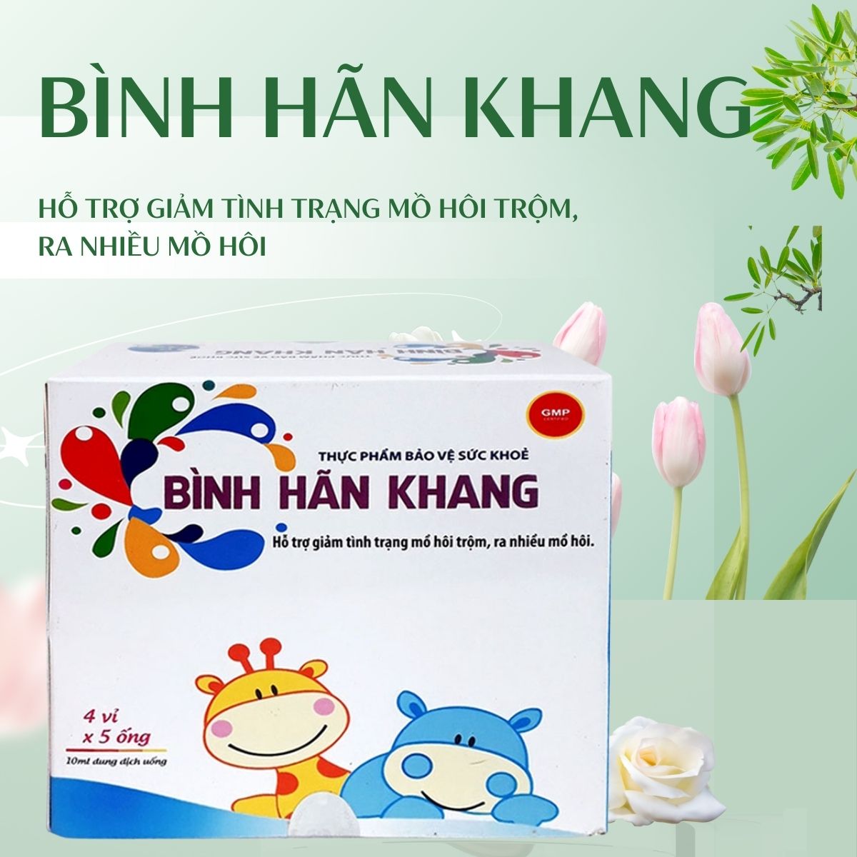 Bình Hãn Khang cải thiện chứng ra mồ hôi trộm