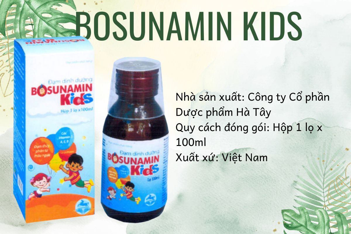 Thông tin sản phẩm Bosunamin kids