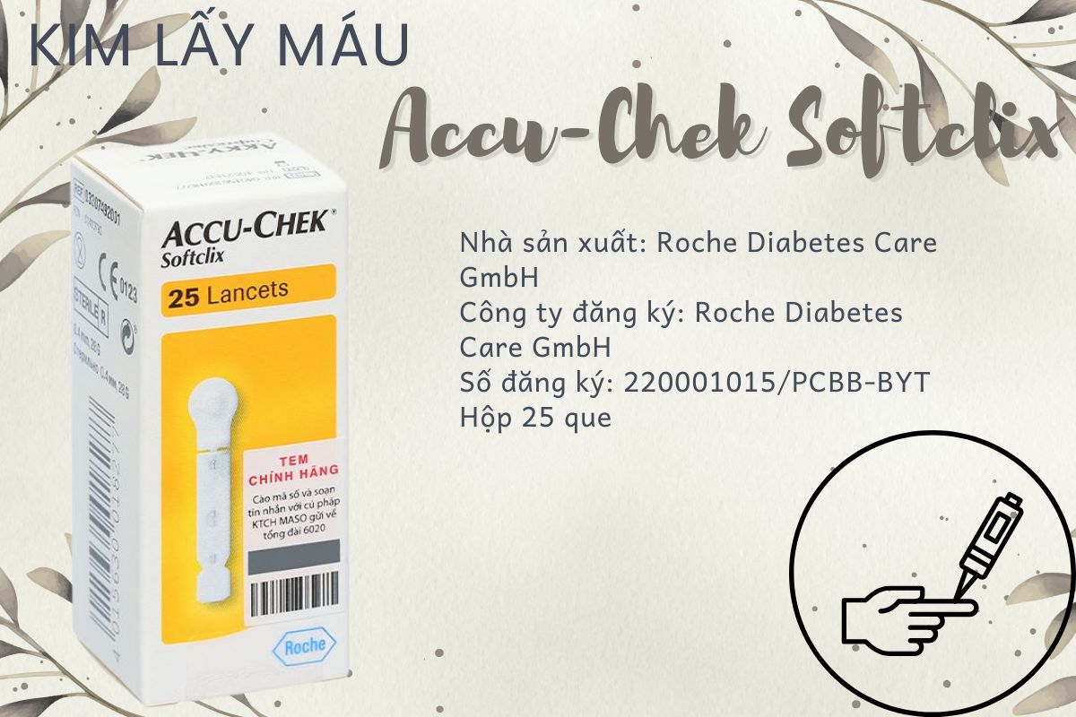 Thông tin về Kim lấy máu Accu-Chek Softclix