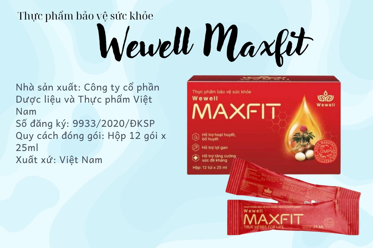 Thông tin sản phẩm Wewell Maxfit