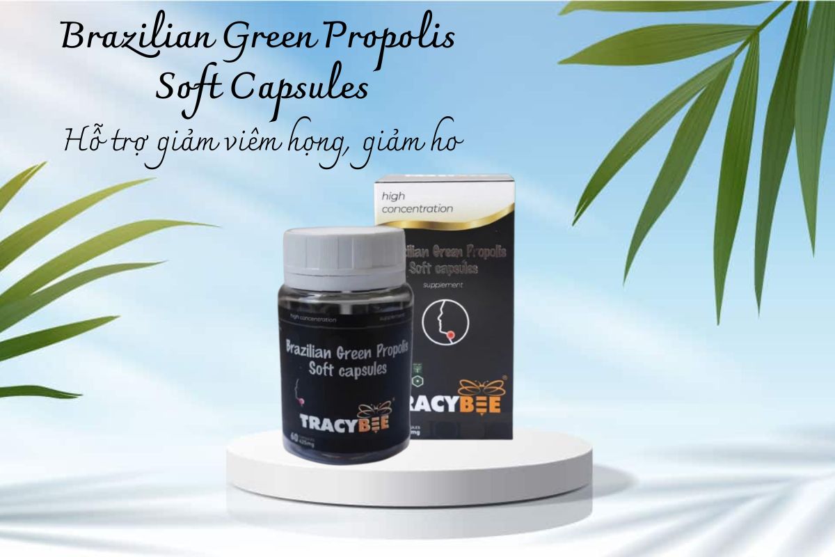Brazilian Green Propolis Soft Capsules 9 Brazilian Green Propolis Soft Capsules hỗ trợ tăng cường hệ miễn dịch, nâng cao đề kháng