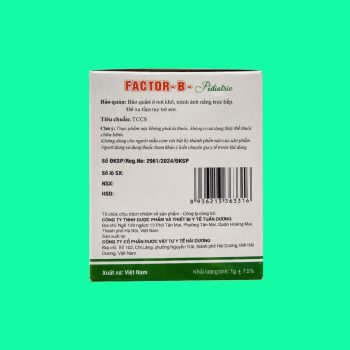 Factor B Pediatric
