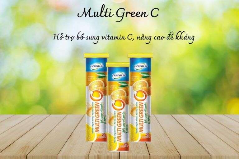 Thuốc Multi Green C bổ sung kẽm, vitamin cho cơ thể