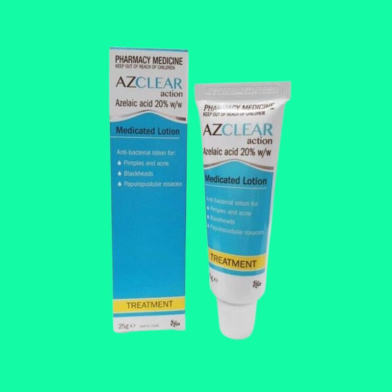 Thuốc Azclear (Azelaic Acid 20%) điều trị mụn trứng cá, mụn đầu đen