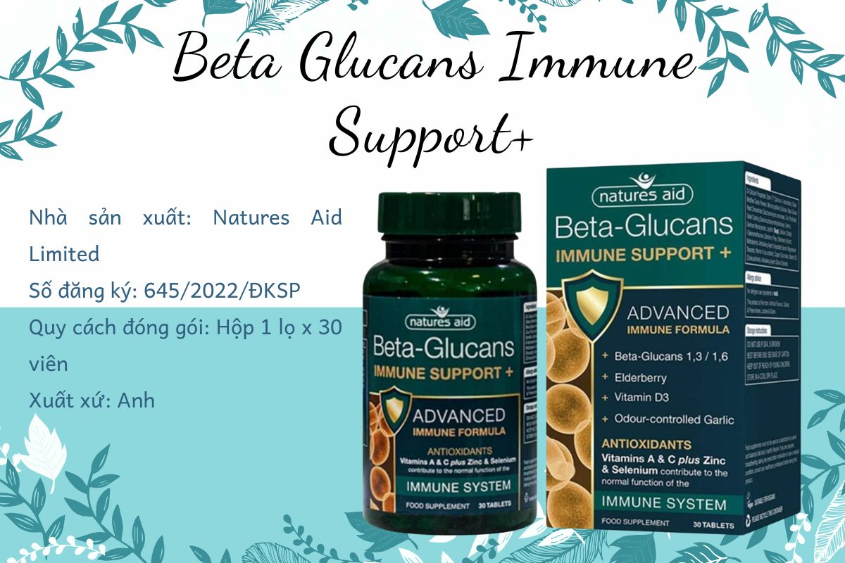 Beta Glucans Immune Support+ 10 Thông tin sản phẩm Beta Glucans Immune Support+