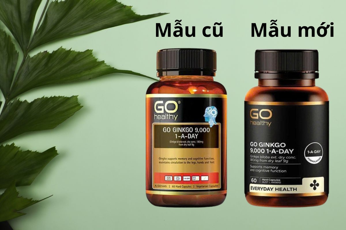 GO Ginkgo 9000+ (60 viên) 11 GO Ginkgo 9000+ thay đổi mẫu mã