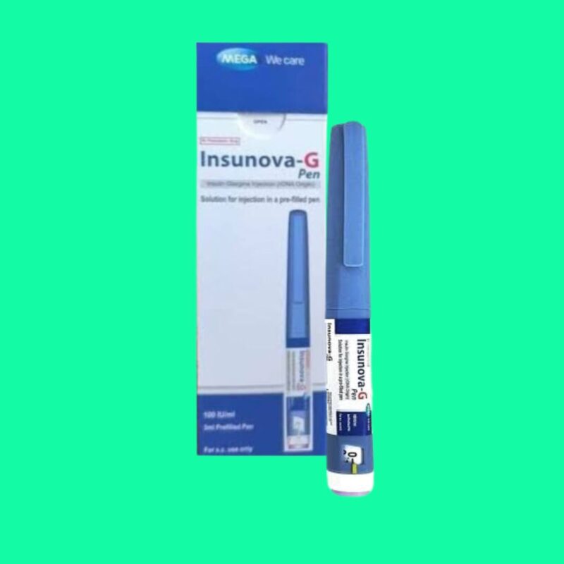 Thuốc Insunova-G Pen 100IU/ml (Insulin Glargine) điều trị đái tháo đường
