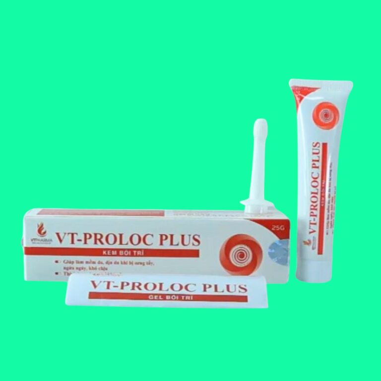 Thuốc VT-Proloc Plus hỗ trợ làm dịu da, giảm ngứa rát cho người bị trĩ