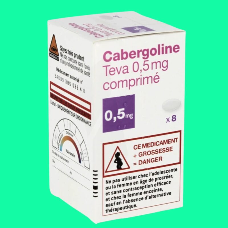 Thuốc Cabergoline Teva 0.5mg (Cabergoline) – ức chế tăng prolactin máu