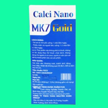 Calci Nano MK7 Gold Thảo Nguyên Xanh