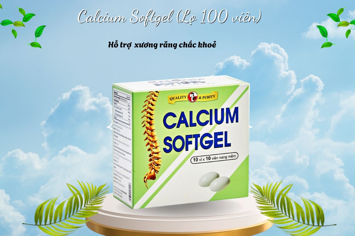 Calcium Softgel (Hộp 100 viên) 8 Calcium Softgel