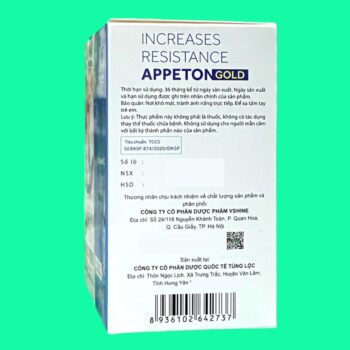 Increases Resistance Appeton Gold