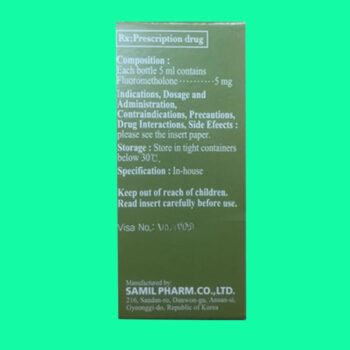 Samilflurone 0,1% ophthalmic suspension