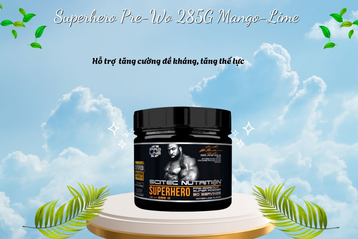 Superhero Pre-Wo 285G Mango-Lime 6 Superhero Pre-Wo 285G Mango-Lime