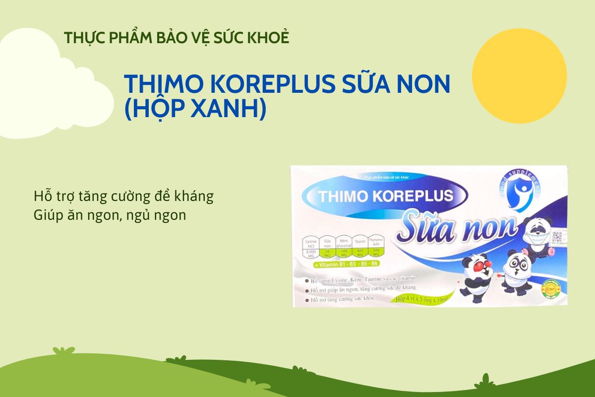 Thimo Koreplus Sữa Non (Hộp Xanh) 8 Thimo Koreplus Sữa Non (Hộp Xanh)