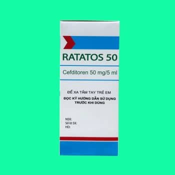 Bột pha hỗn dịch uống Ratatos 50mg/5ml điều trị các bệnh nhiễm trùng