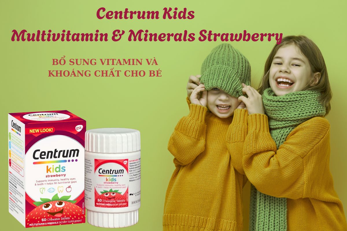 Centrum Kids Multivitamin & Minerals Strawberry 16 Centrum Kids Multivitamin & Minerals Strawberry