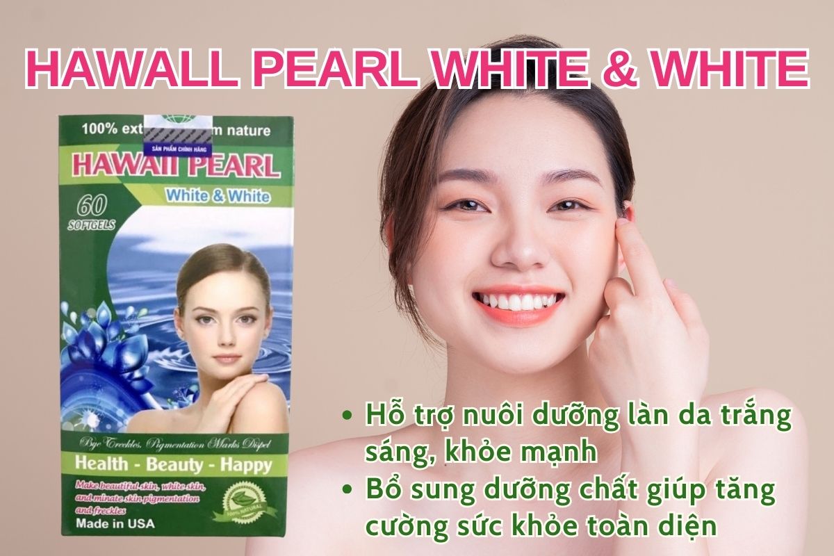 Hawall Pearl White & White 7 Hawall Pearl White & White