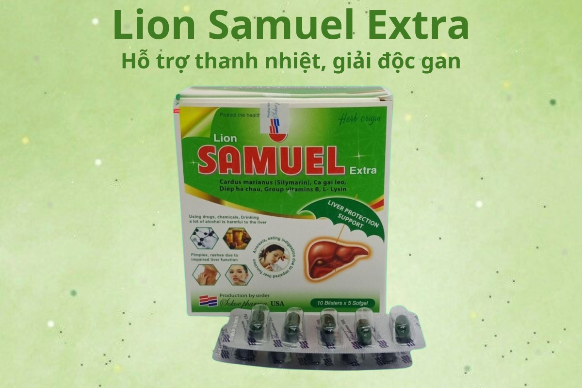 Lion Samuel Extra 9 Lion Samuel Extra hỗ trợ thanh nhiệt, giải độc gan