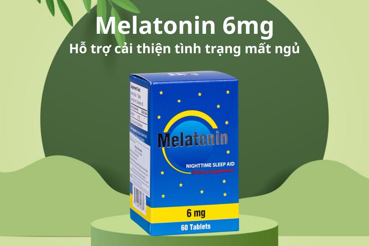 Melatonin 6mg 9 Melatonin 6mg hỗ trợ cải thiện tỉnh trạng mất ngủ