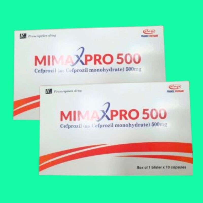 Prozil Thuốc Mimaxpro 500mg (Cefprozil) điều trị tình trạng nhiễm khuẩn