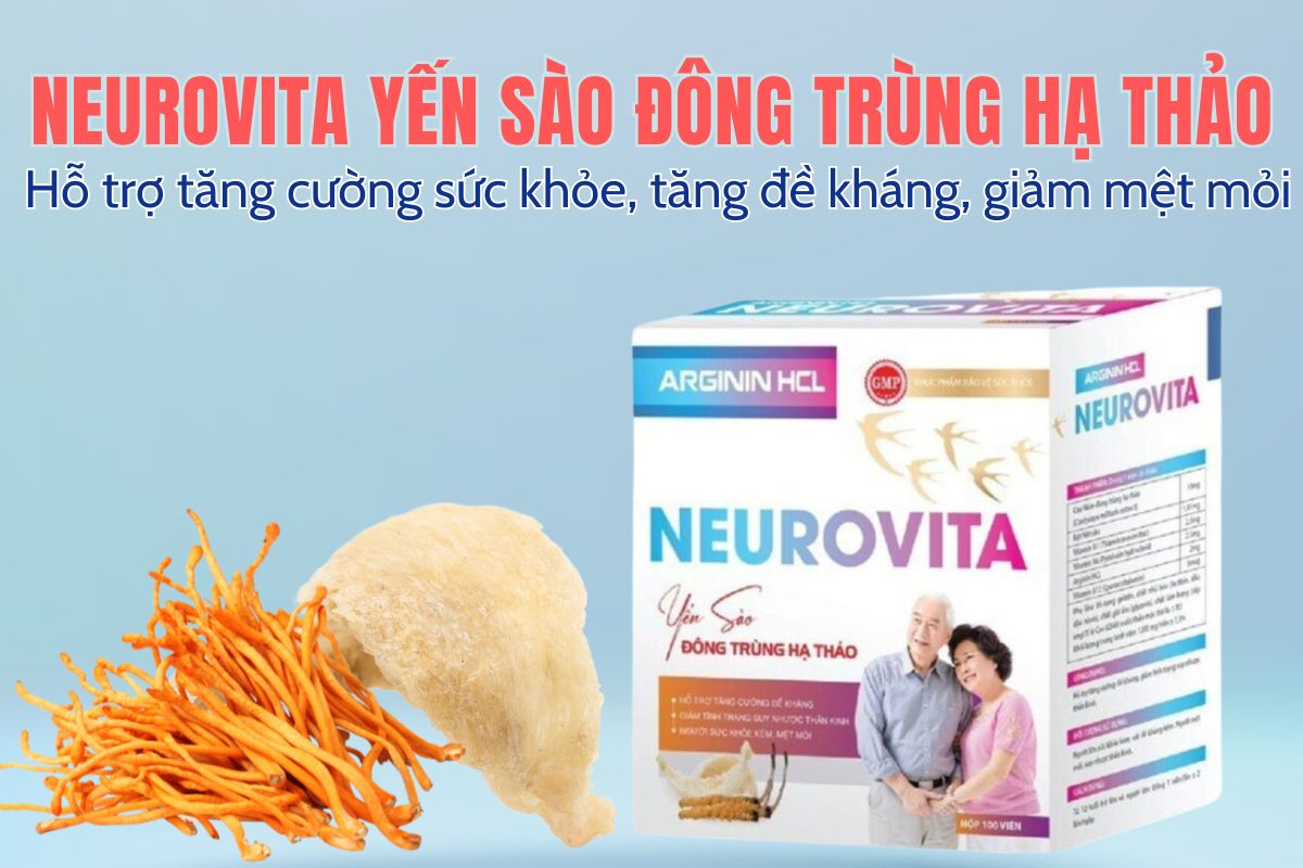 Neurovita Yến Sào Đông Trùng Hạ Thảo 6 Neurovita Yến Sào Đông Trùng Hạ Thảo