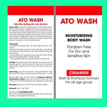 Sữa Tắm Ato Wash Moisturizing Body Wash Cocorang Palm