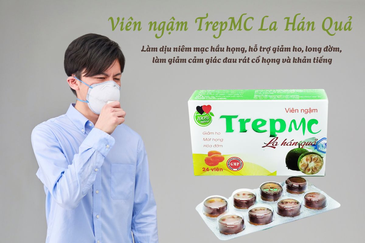 Viên ngậm TrepMC La Hán Quả 9 Viên ngậm TrepMC La Hán Quả