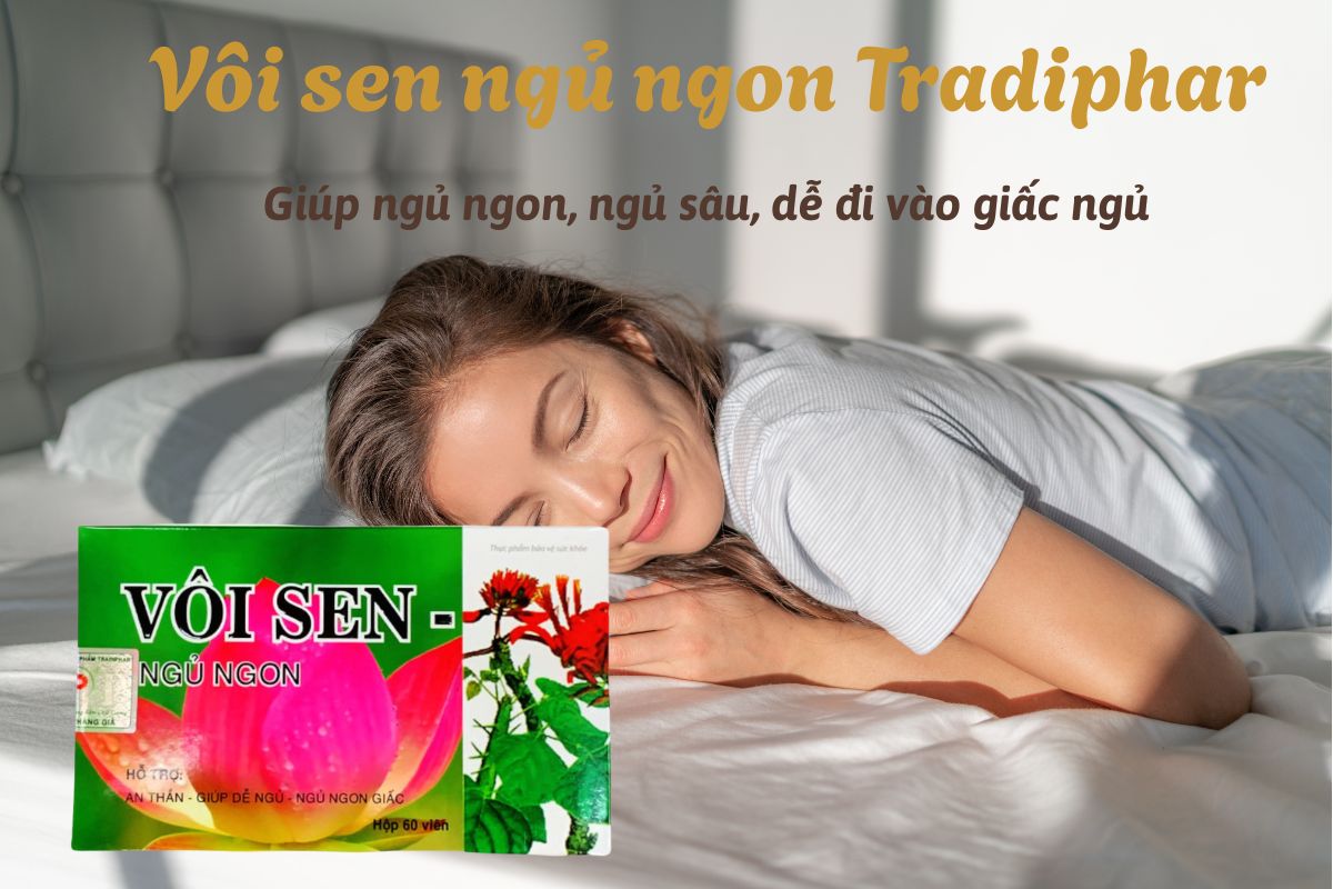 Vôi sen ngủ ngon Tradiphar 7 Vôi sen ngủ ngon Tradiphar