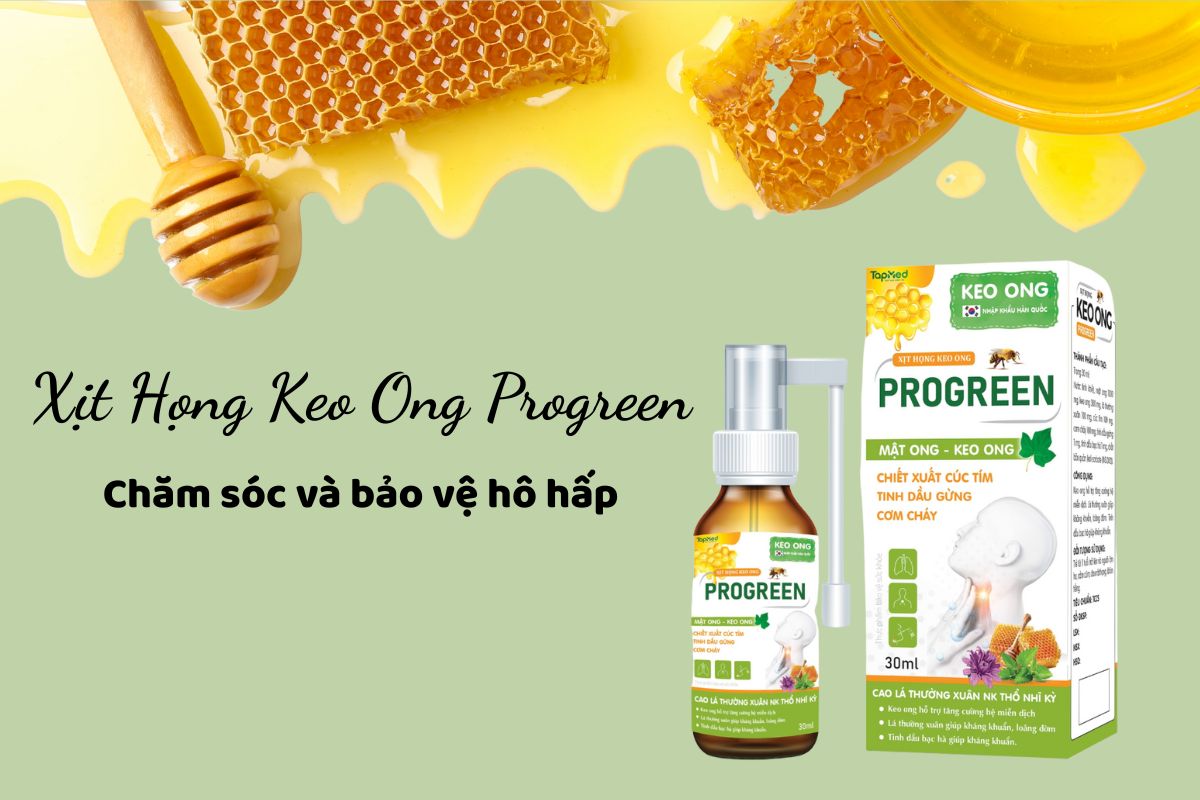 Xịt Họng Keo Ong Progreen
