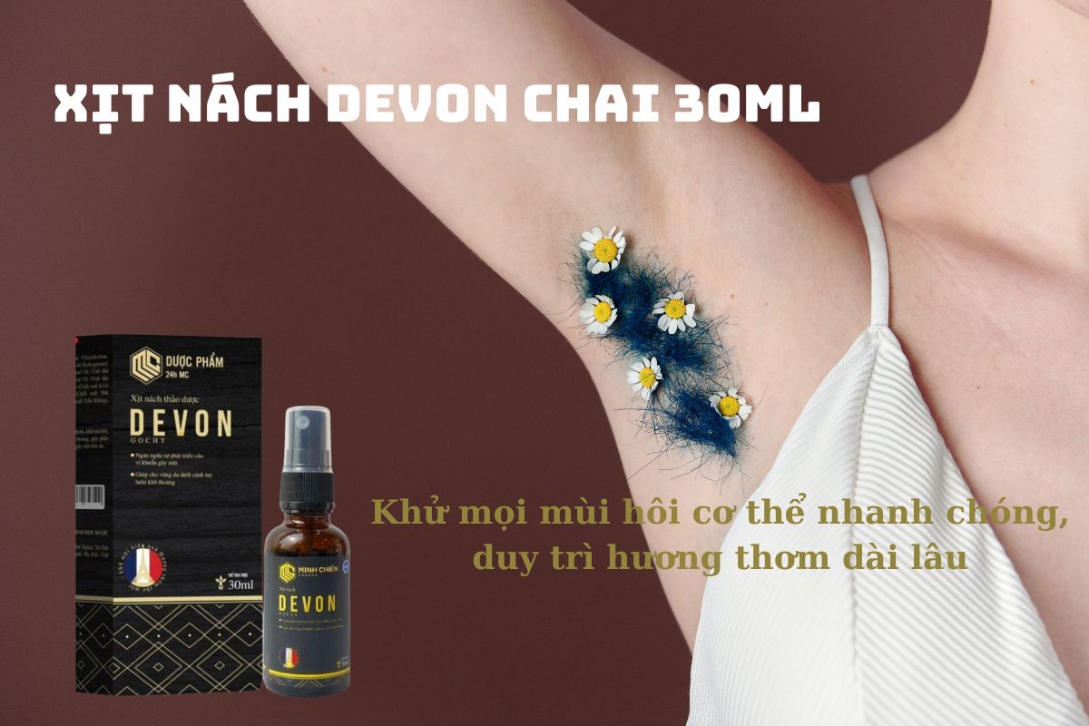 Xịt nách DEVON Chai 30ml 8 Xịt nách DEVON Chai 30ml