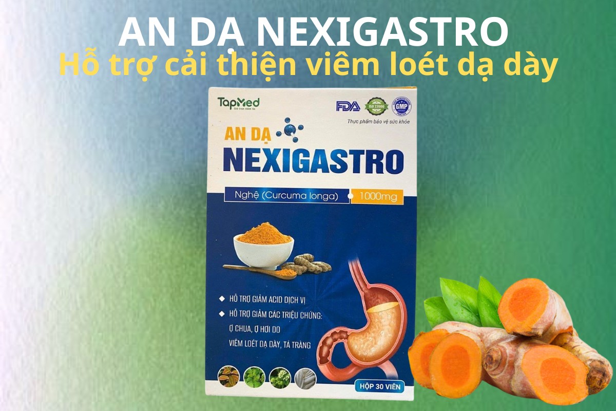 An Dạ Nexigastro 9 An Dạ Nexigastro hỗ trợ cải thiện viêm loét dạ dày