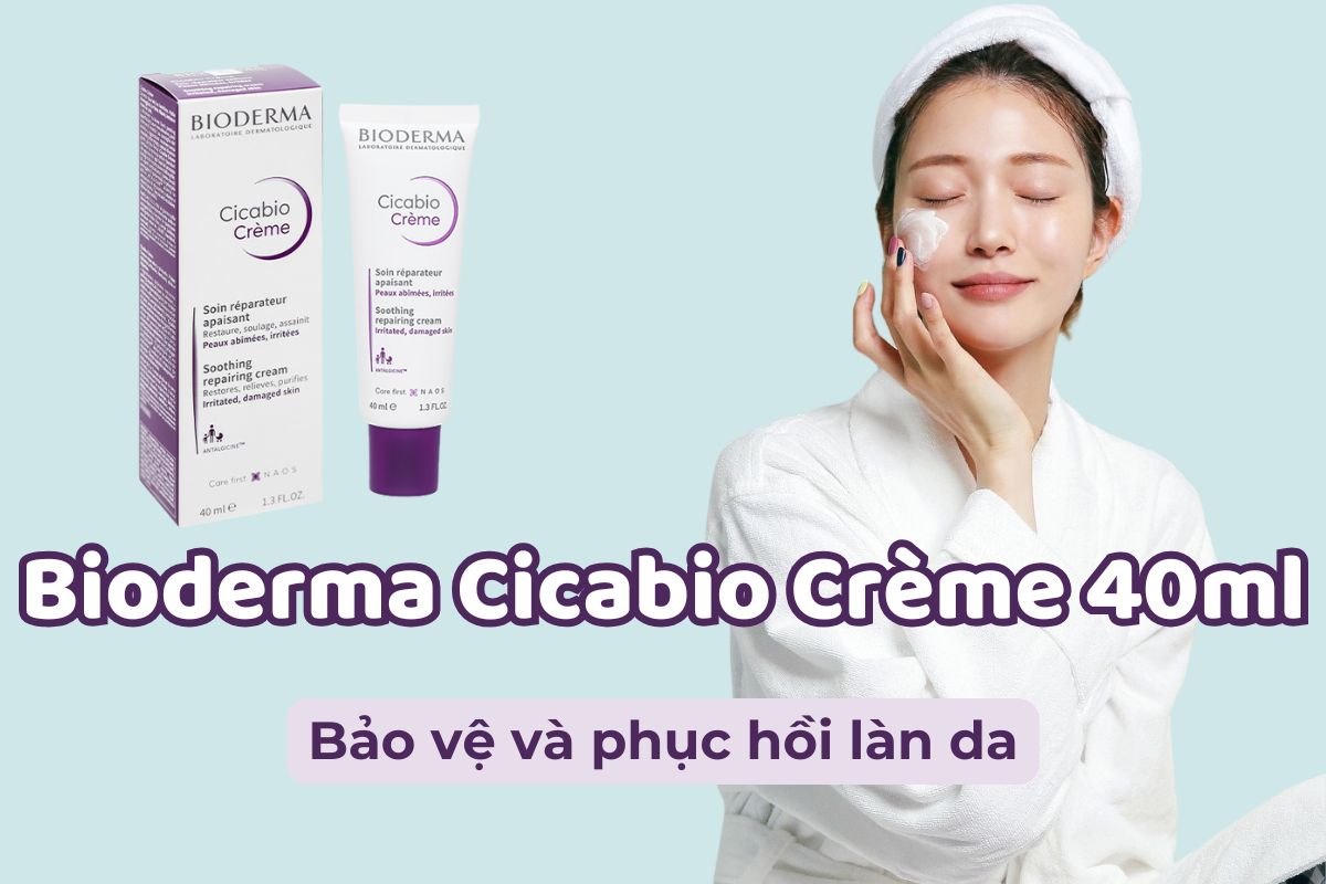 Bioderma Cicabio Crème 40ml 8 Bioderma Cicabio Crème 40ml bảo vệ và phục hồi làn da bị hư tổn