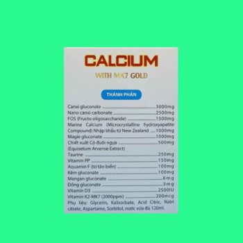 Canxi Sữa Calcium With Mk7 Gold