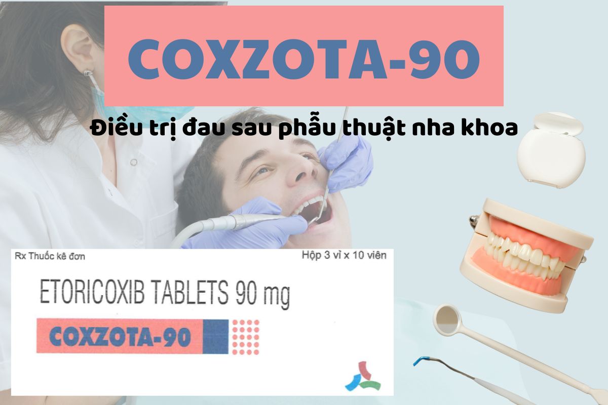 Coxzota-90 6 Coxzota-90 điều trị đau sau phẫu thuật nha khoa